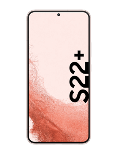 samsung galaxy s22 plus gold pink front