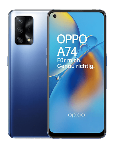 Oppo A74 4G Blau Hauptbild
