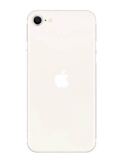 Apple iPhone SE 2022 Weiß Rückseite