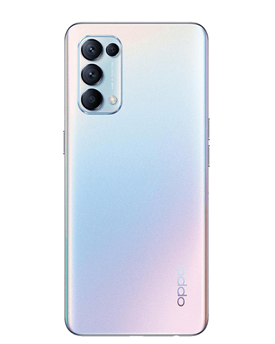 oppo find x3 lite 5g galactic silver back